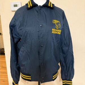 RARE VTG Y2K College House Inc. Rickards Redskins Windbreaker Bomber Jacket S